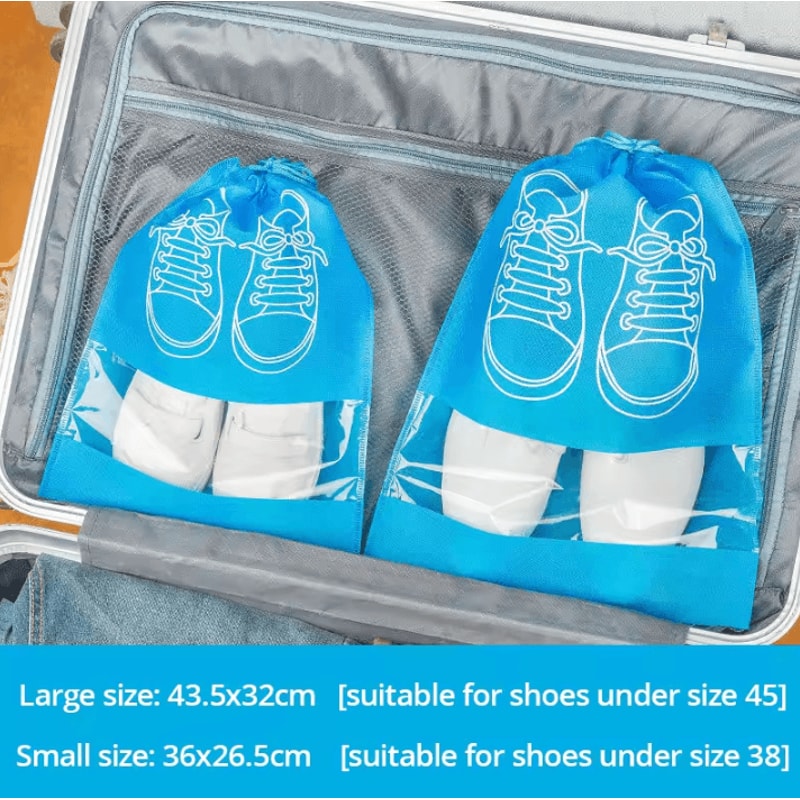 5Piece Travel Shoe Storage Bag Set Waterproof Moistureproof Luggage Shoe Organizers 6