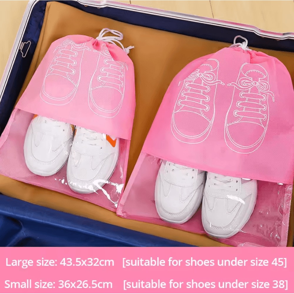 5Piece Travel Shoe Storage Bag Set Waterproof Moistureproof Luggage Shoe Organizers 8