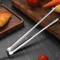 304 Stainless Steel Grill Tongs HeavyDuty BBQ Meat Clip For Cooking Camping 5