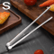 304 Stainless Steel Grill Tongs HeavyDuty BBQ Meat Clip For Cooking Camping 6