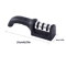 3Stage Black Handheld Knife Sharpener MultiFunctional Kitchen Blade Sharpening Tool 5