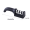 3Stage Black Handheld Knife Sharpener MultiFunctional Kitchen Blade Sharpening Tool 5