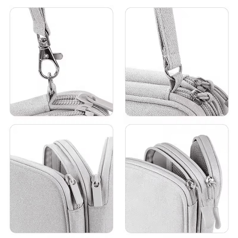 Portable Travel Digital Storage Bag USB Headset Organizer Case PinkGreyBlackNavy 4