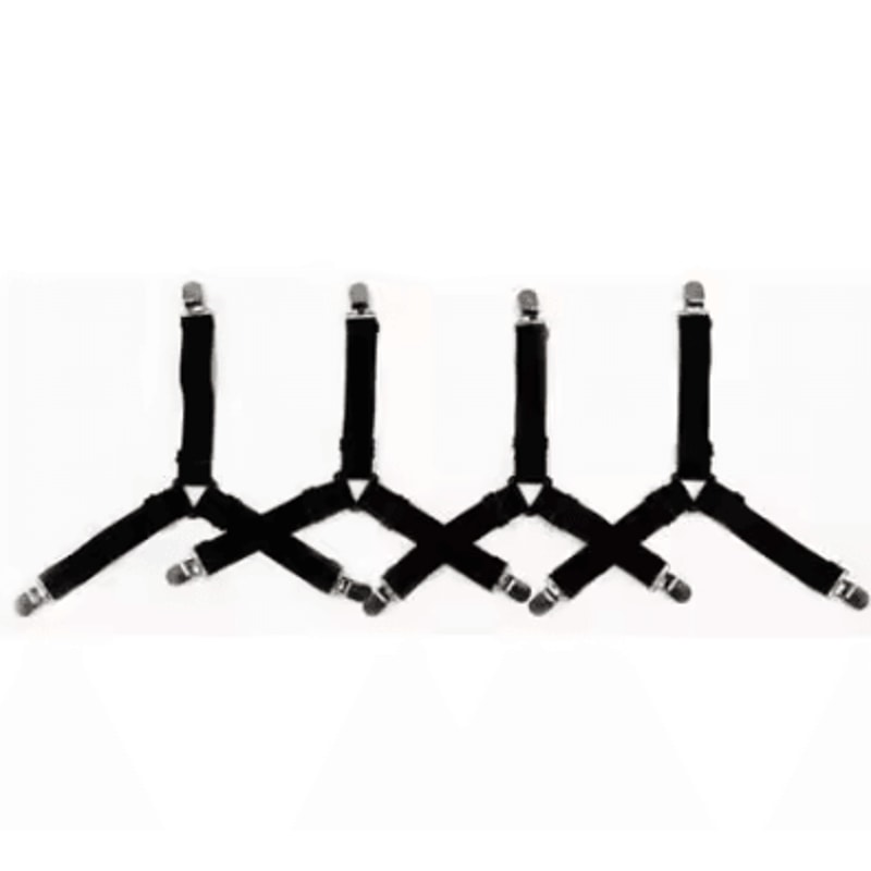 4Piece Adjustable Bed Sheet Fasteners Secure Mattress Cover Clip Straps 6