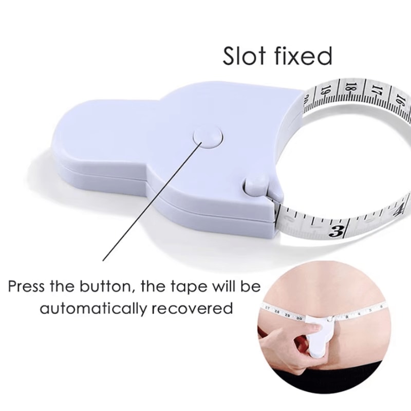Automatic Telescopic Body Measuring Tape White Sewing Tailoring Ruler Tool 2