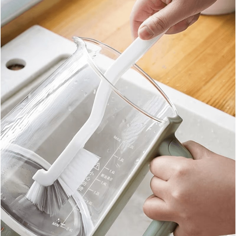 Japanese Style Long Handle Sink Cleaning Brush Elbow Cup Crevice Cleaner 1