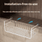WhiteBlack Hanging Net Storage Basket Large Capacity UnderCabinet Wall Organizer 1