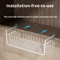 WhiteBlack Hanging Net Storage Basket Large Capacity UnderCabinet Wall Organizer 1