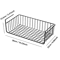 WhiteBlack Hanging Net Storage Basket Large Capacity UnderCabinet Wall Organizer 5