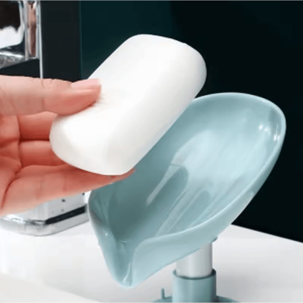 2Piece Draining Soap Holder Set PunchFree Suction Cup Soap Dish Rack 4