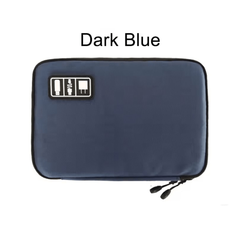 Portable Electronic Accessory Organizer Bag USB Charger Storage 5