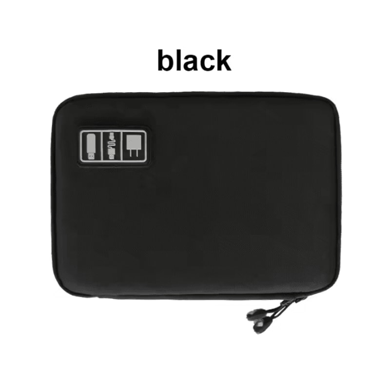Portable Electronic Accessory Organizer Bag USB Charger Storage 6