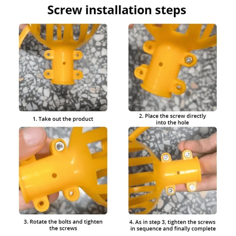 Garden Fruit Picker Tool With Deep Basket Easy Orchard Yard Harvesting 4