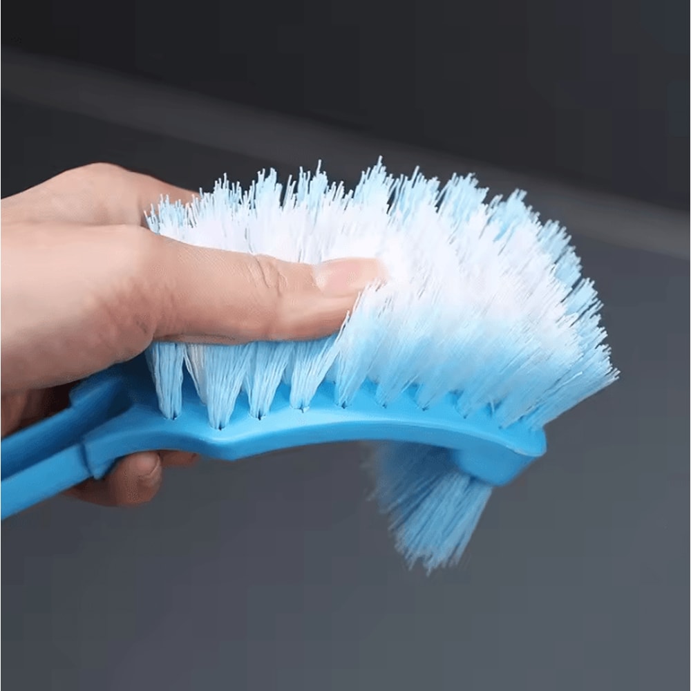 MultiFunction DoubleHead Toilet Brush Long Handle Bathroom Cleaning Tool 4