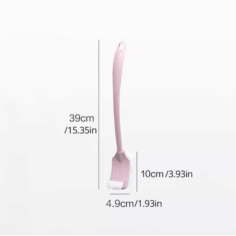 MultiFunction DoubleHead Toilet Brush Long Handle Bathroom Cleaning Tool 5