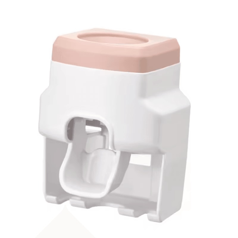 Automatic Toothpaste Dispenser With Toothbrush Holder WallMounted Bathroom Organizer 9