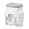 Automatic Toothpaste Dispenser With Toothbrush Holder WallMounted Bathroom Organizer 7