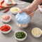 Manual Garlic Masher Handheld Garlic Crusher For Easy Minced Garlic BluePink 1