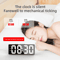 LED Digital Mirror Table Clock Alarm Time Display Electronic Desktop Clock 3