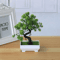 Plastic Mini Potted Plant Decor Faux Bonsai Tabletop Ornament 0