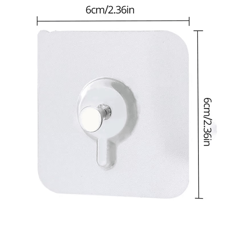 10Piece Transparent Traceless Adhesive Wall Hooks Picture Mural Hanging Nails 5
