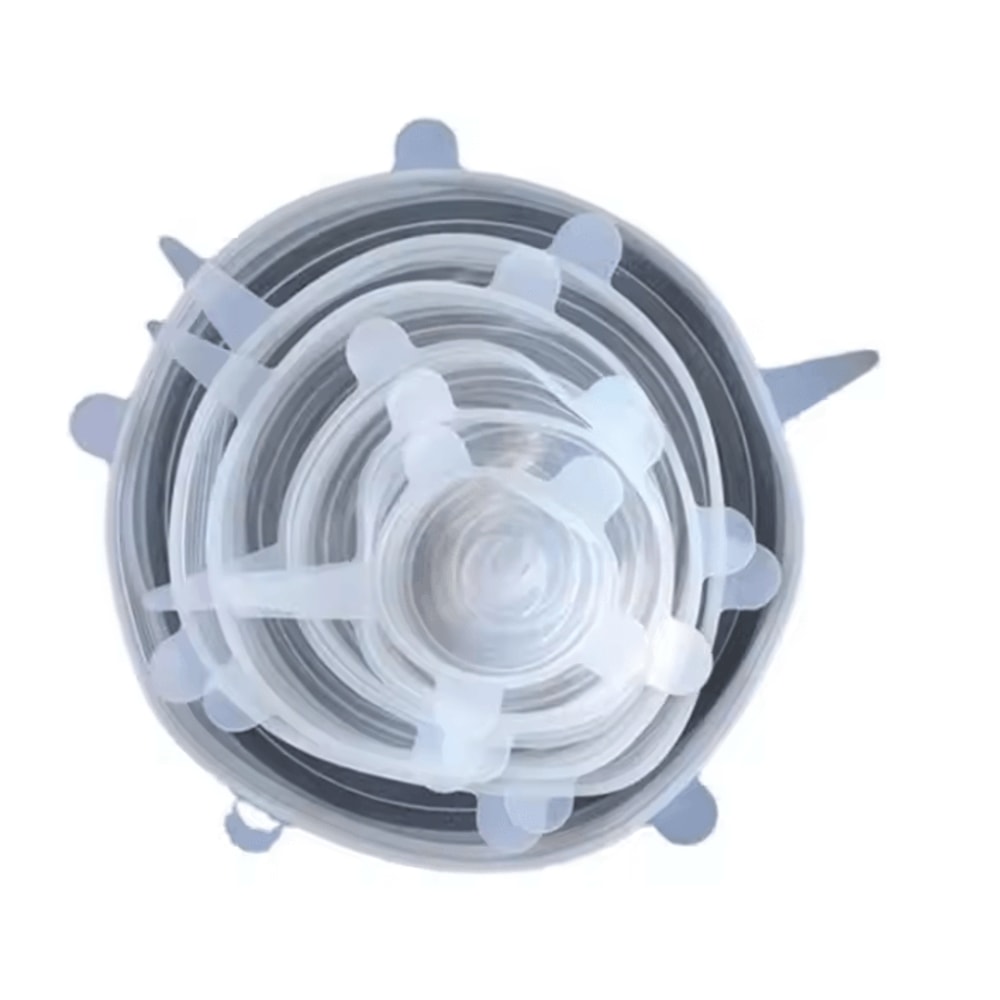 6Piece Silicone FreshKeeping Bowl Cover Set Stretch Sealed Food Storage Lids 4