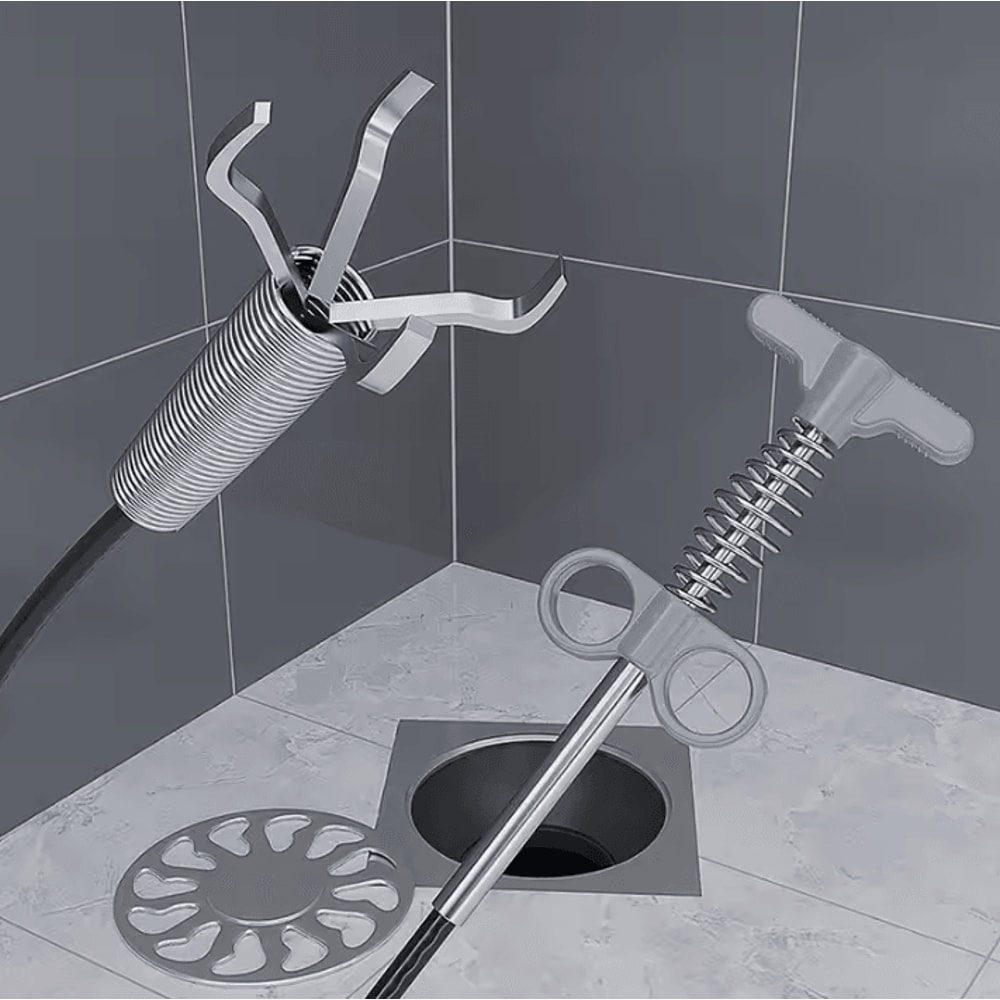 16 Meters Drain Snake Tool Flexible Spring Pipe Clog Remover For Kitchen Bathroom 0