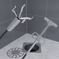 1.6 meters drain snake tool – flexible spring pipe clog remover for kitchen & bathroom