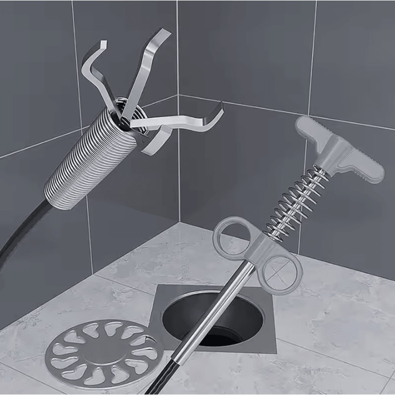 16 Meters Drain Snake Tool Flexible Spring Pipe Clog Remover For Kitchen Bathroom 0