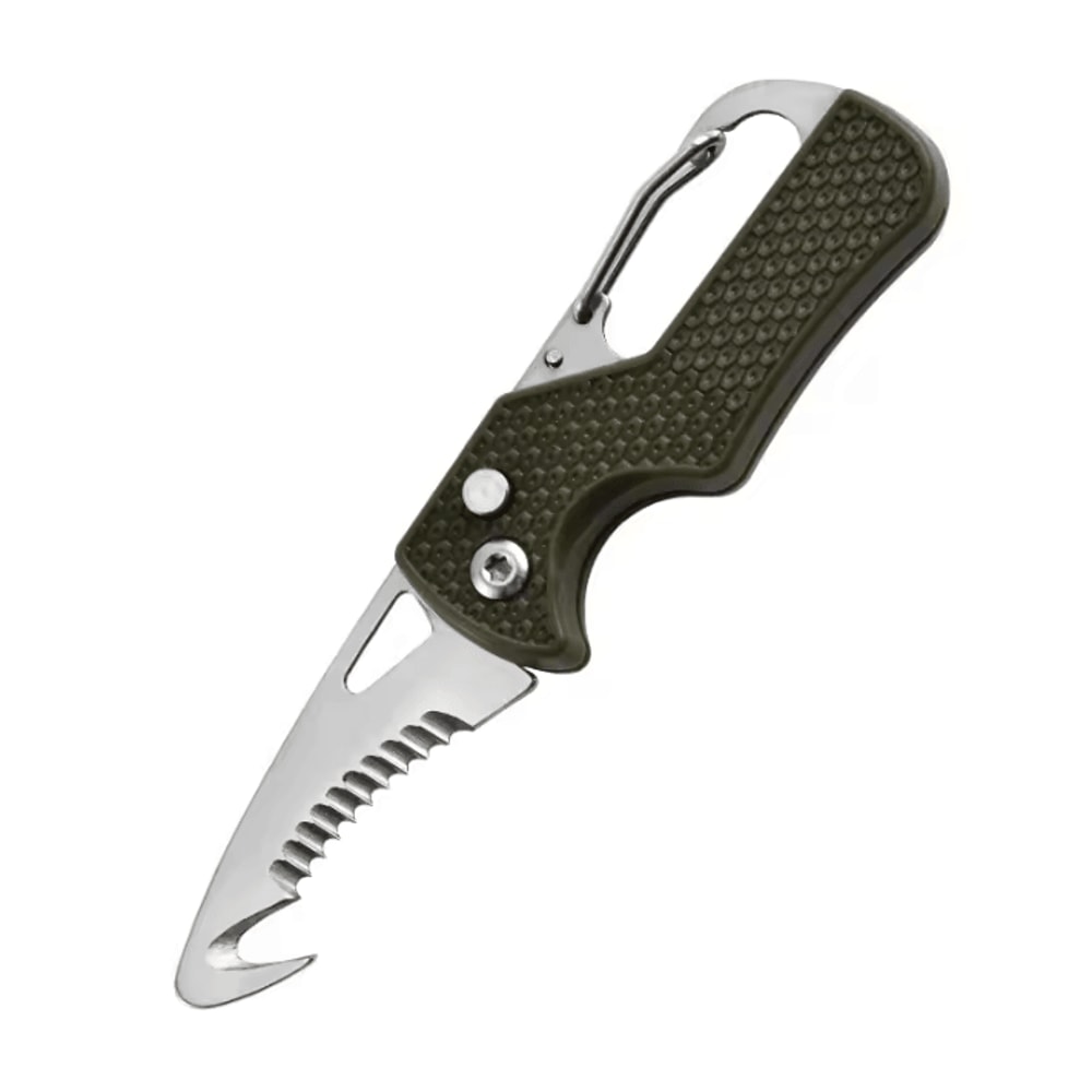 Portable MultiFunctional Parcel Knife Keychain Serrated Hook Box Opener 8