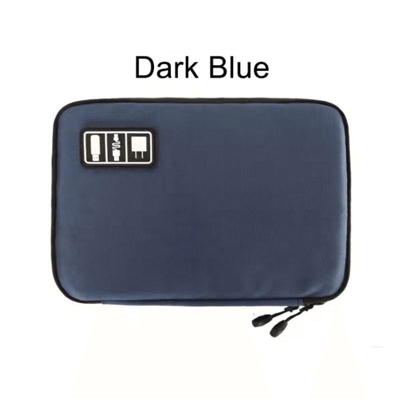 Waterproof Electronic Accessory Organizer Bag USB Charger Storage 9