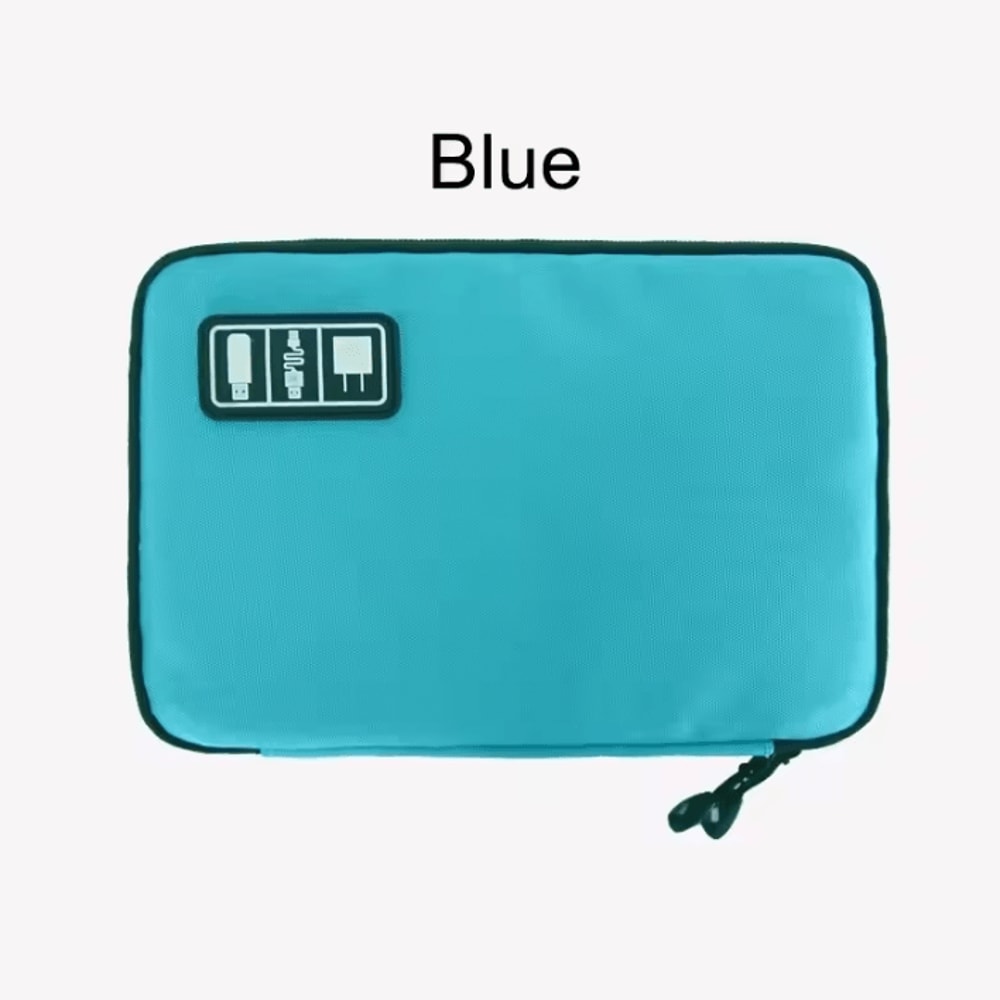 Waterproof Electronic Accessory Organizer Bag USB Charger Storage 8
