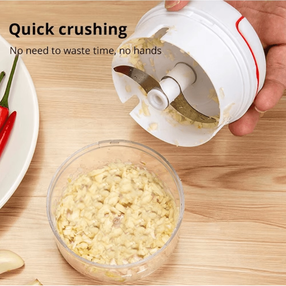 Hand Pull Garlic Chopper Manual Garlic Grinder Mincer For Fast Meal Prep 1