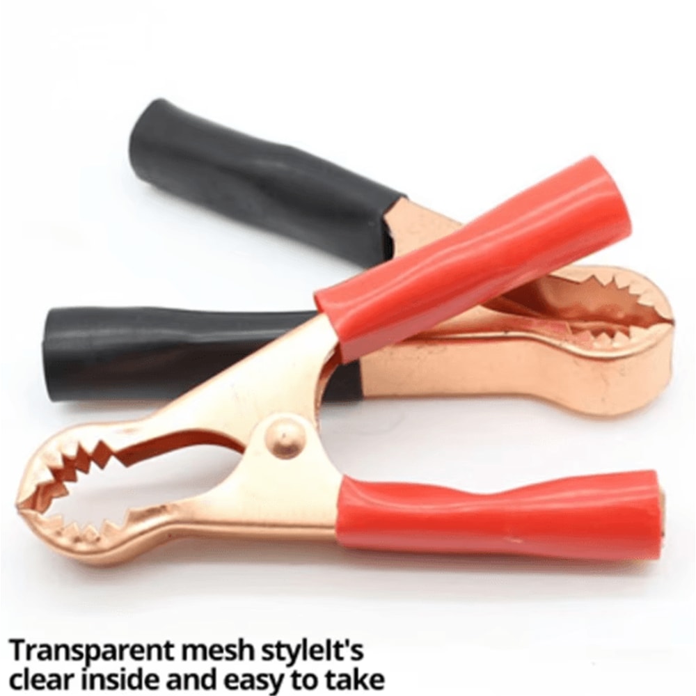 2Piece 50A Crocodile Battery Clips 75mm Copper HeavyDuty Charging Clamps 3