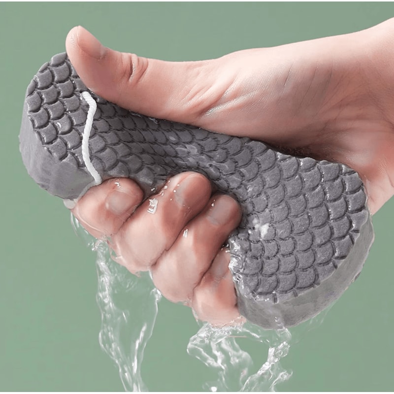 Soft Sponge Body Scrubber Gentle Exfoliating Bath Shower Scrub Sponge 3