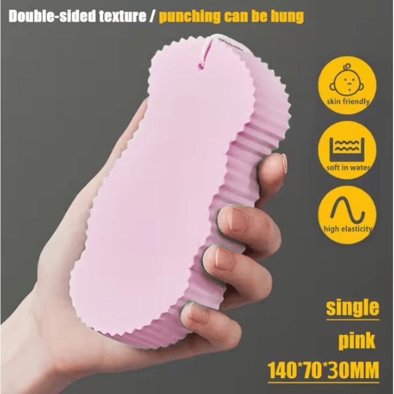 Soft Sponge Body Scrubber Gentle Exfoliating Bath Shower Scrub Sponge 7