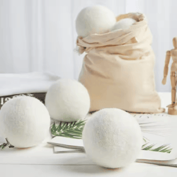 reusable wool dryer balls – 1.18/1.57/1.96 inch natural laundry softener balls