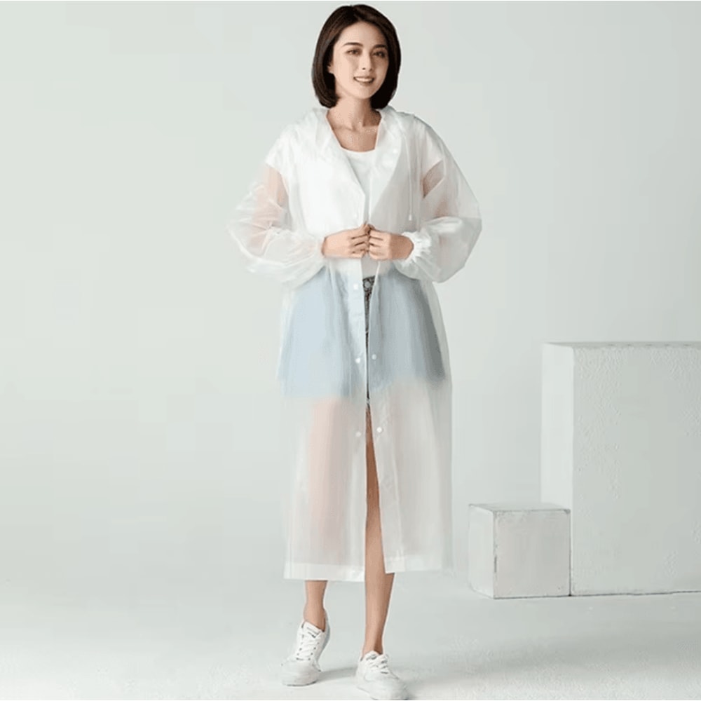 AllSeason Hooded Waterproof Rain Coat Thickened Outdoor Poncho For Men Women 1