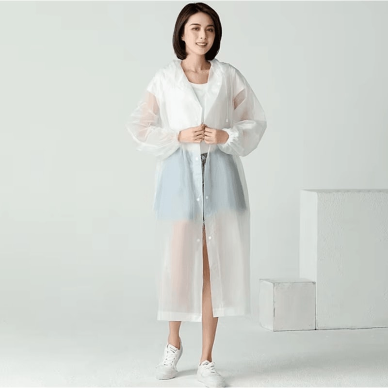 AllSeason Hooded Waterproof Rain Coat Thickened Outdoor Poncho For Men Women 1