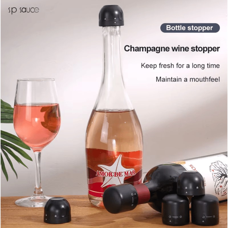 Leak Proof Wine Bottle Stopper Red Wine Champagne Preservation Cap 3