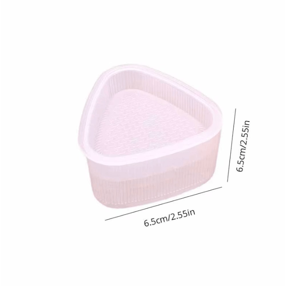 4Piece DIY Sushi Mold Set Triangular Onigiri Rice Ball Maker For Bento Kitchen 5