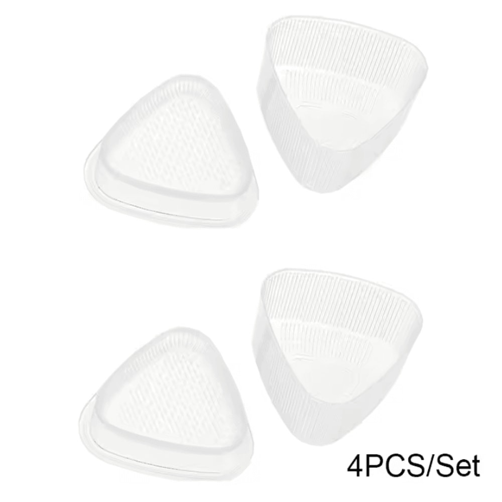 4Piece DIY Sushi Mold Set Triangular Onigiri Rice Ball Maker For Bento Kitchen 6