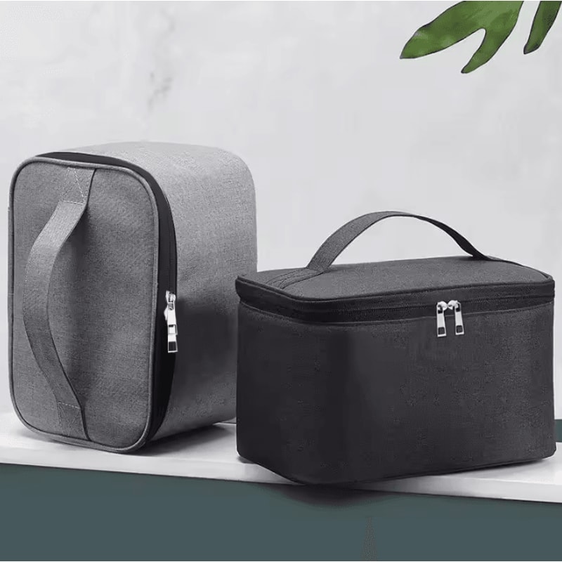 Double Layer Mens Toiletry Bag Large Capacity Oxford Travel Cosmetic Pouch 0