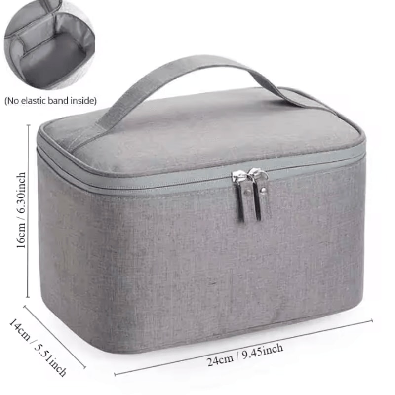 Double Layer Mens Toiletry Bag Large Capacity Oxford Travel Cosmetic Pouch 5