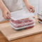 Transparent Large Capacity Refrigerator Storage Box 4Grid Frozen Meat Food Organizer 4