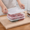 Transparent Large Capacity Refrigerator Storage Box 4Grid Frozen Meat Food Organizer 4