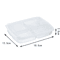 Transparent Large Capacity Refrigerator Storage Box 4Grid Frozen Meat Food Organizer 5