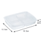 Transparent Large Capacity Refrigerator Storage Box 4Grid Frozen Meat Food Organizer 5
