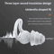 ThreeLayer Silicone Earplugs Waterproof Soundproof Noise Reduction For Swimming Sleep 3
