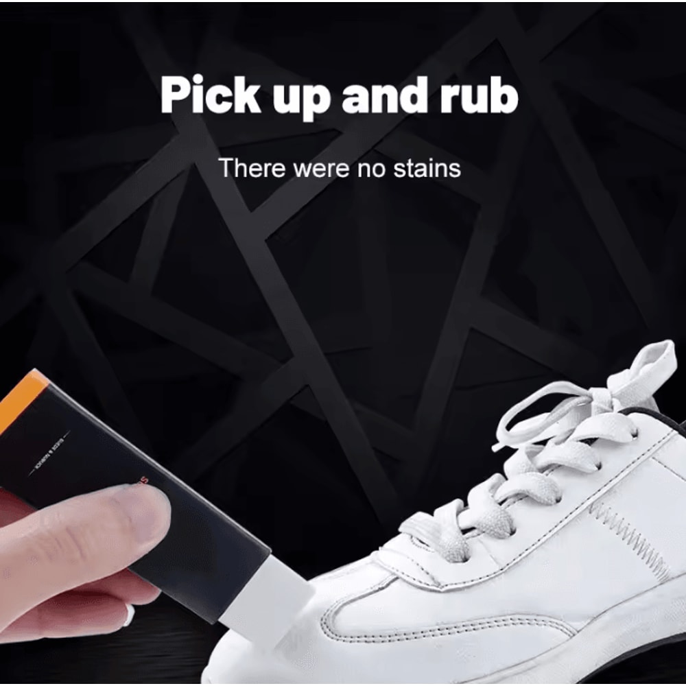 Shoe Cleaning Eraser Rubber Block Brush Suede Leather Sneaker Care Tool 0